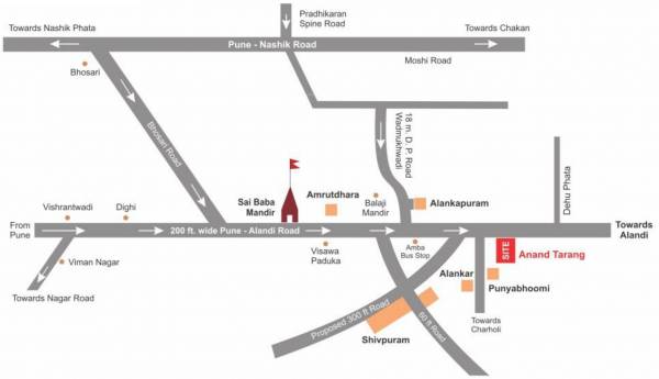 Images for Location Plan of Lunkad Anand Tarang B1 And B2