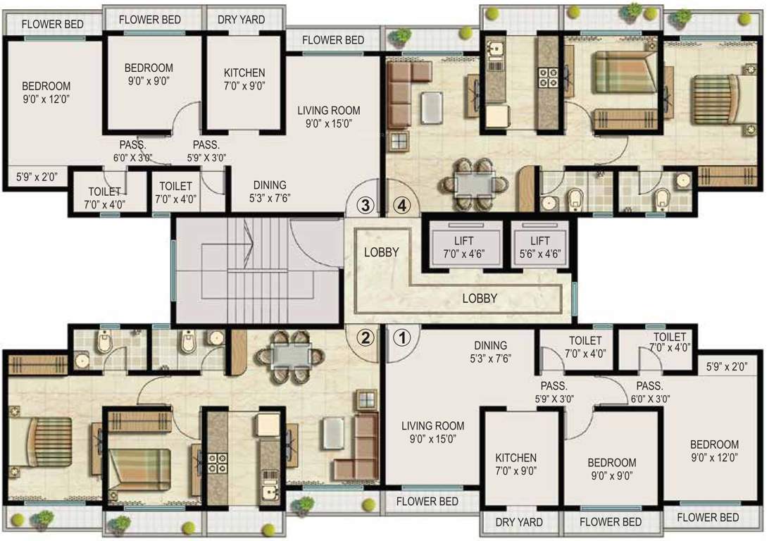  brooklyn park phase iii Images for Cluster Plan of Ekta Brooklyn Park Phase III