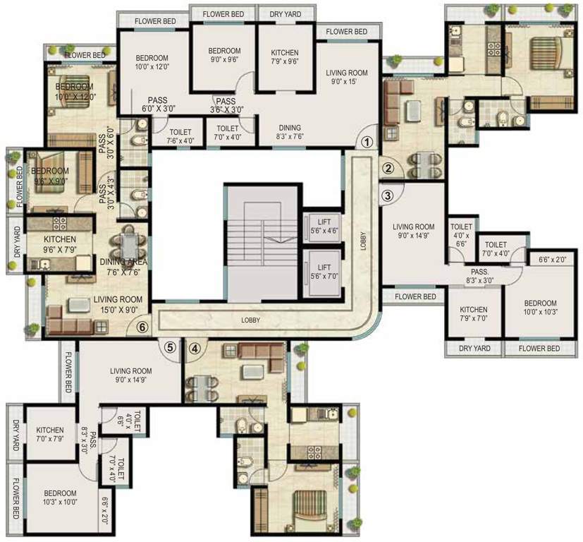  brooklyn park phase iii Images for Cluster Plan of Ekta Brooklyn Park Phase III