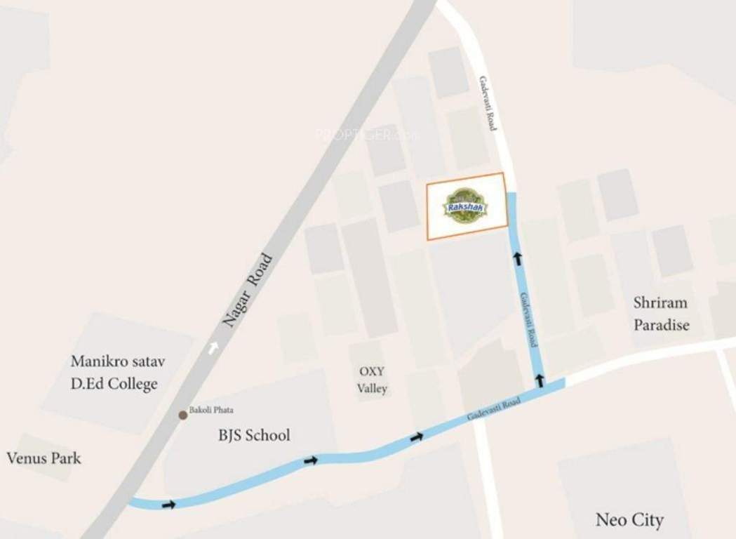  dreams rakshak g h wings Images for Location Plan of Dreams rakshak G H Wings