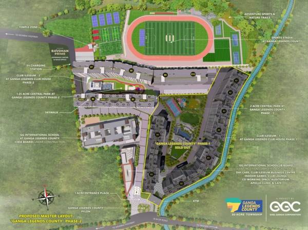  ganga-legend-a3-and-b3 Master Plan