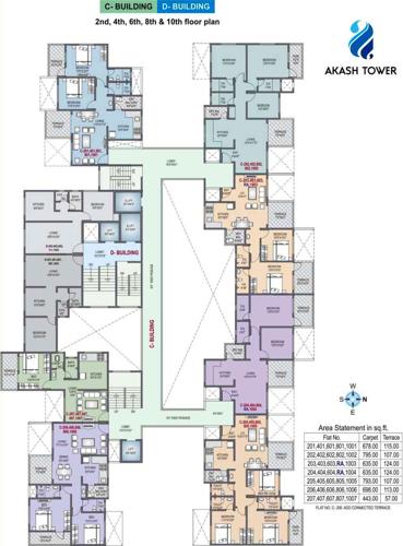  akash-towers-c-and-d Images for Cluster Plan of Lunkad Akash Towers C And D