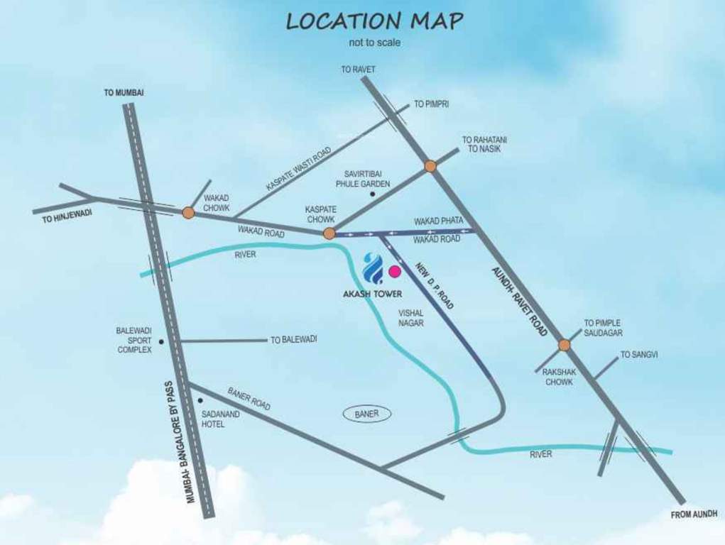  akash towers c and d Images for Location Plan of Lunkad Akash Towers C And D