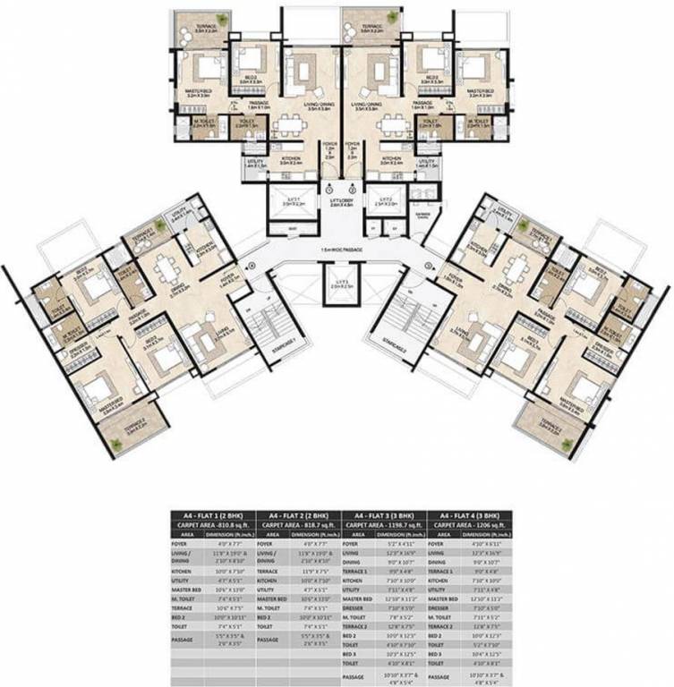 Images for Cluster Plan of Mahindra Antheia A4