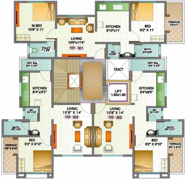 Images for Cluster Plan of  Saiyog Residency