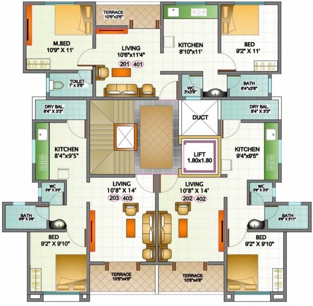 Images for Cluster Plan of  Saiyog Residency