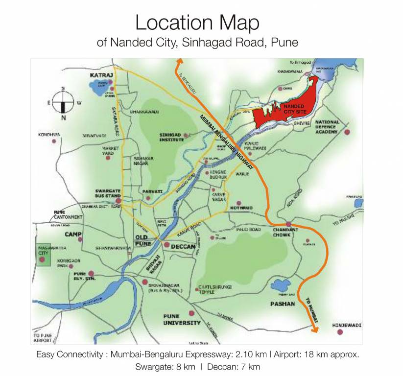  sargam at nanded city Location Plan