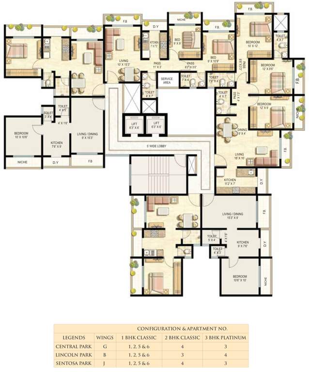  parksville phase iii Sentosa Park A Wing Cluster Plan