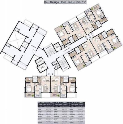 Images for Cluster Plan of Mahindra Antheia D4
