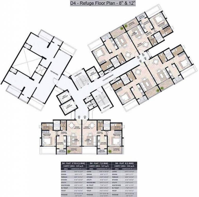Images for Cluster Plan of Mahindra Antheia D4