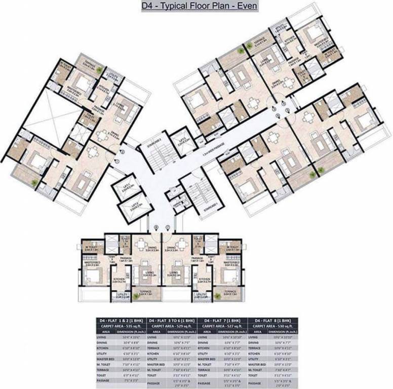 Images for Cluster Plan of Mahindra Antheia D4