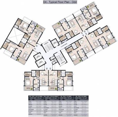 Images for Cluster Plan of Mahindra Antheia D4