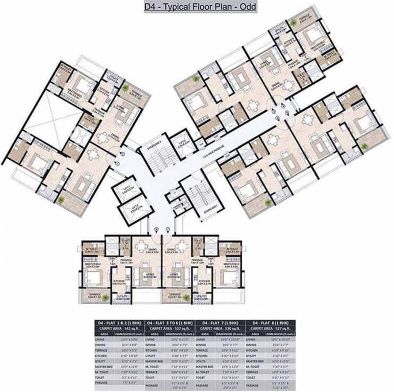 Images for Cluster Plan of Mahindra Antheia D4