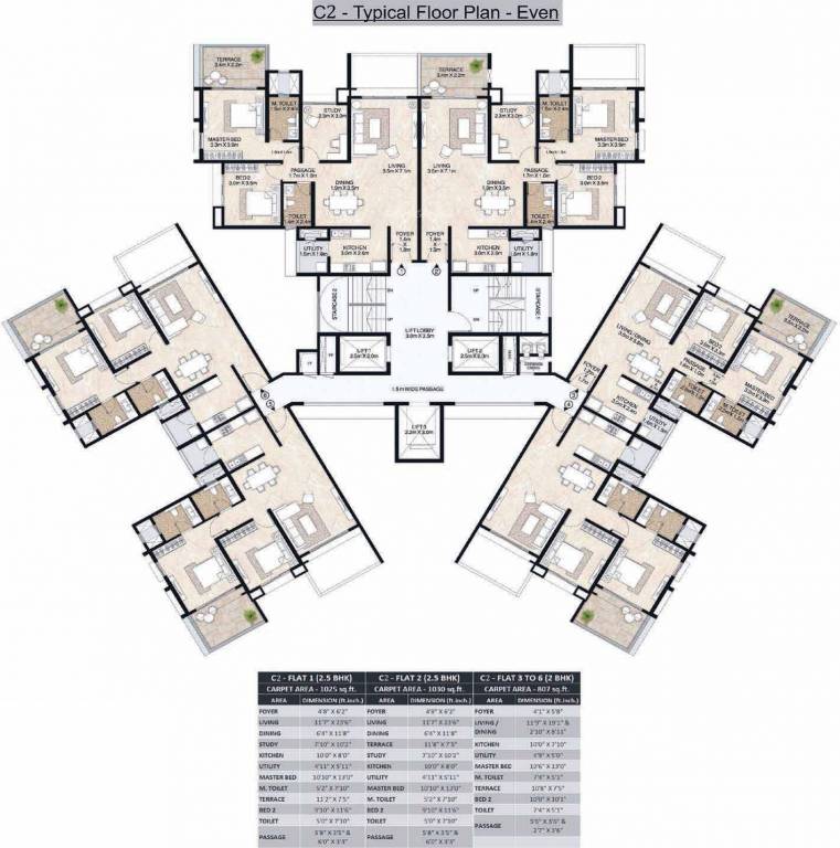 Images for Cluster Plan of Mahindra Antheia C2