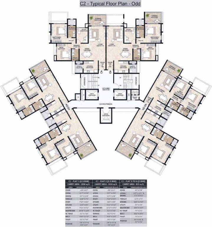 Images for Cluster Plan of Mahindra Antheia C2