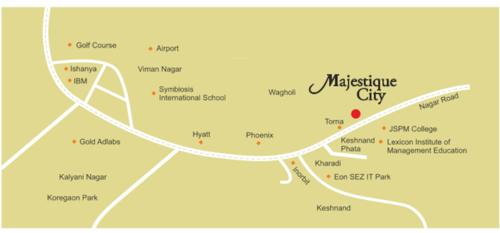  majestique-city-building-f Location Plan