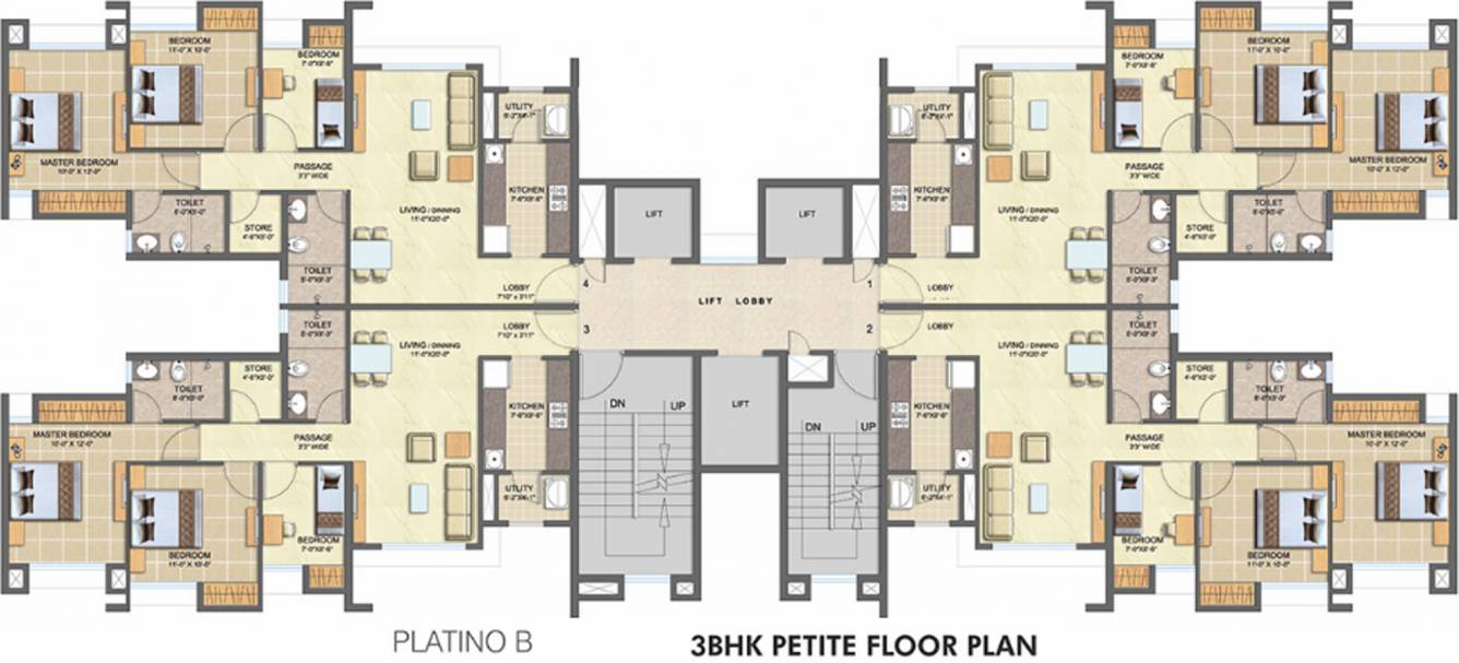Images for Cluster Plan of Lodha Splendora Platino B