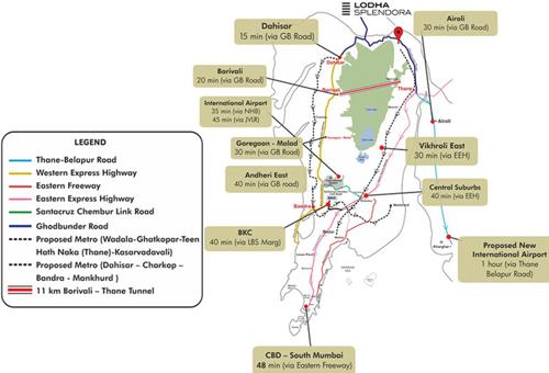Images for Location Plan of Lodha Splendora Platino E To G Vivant A To D