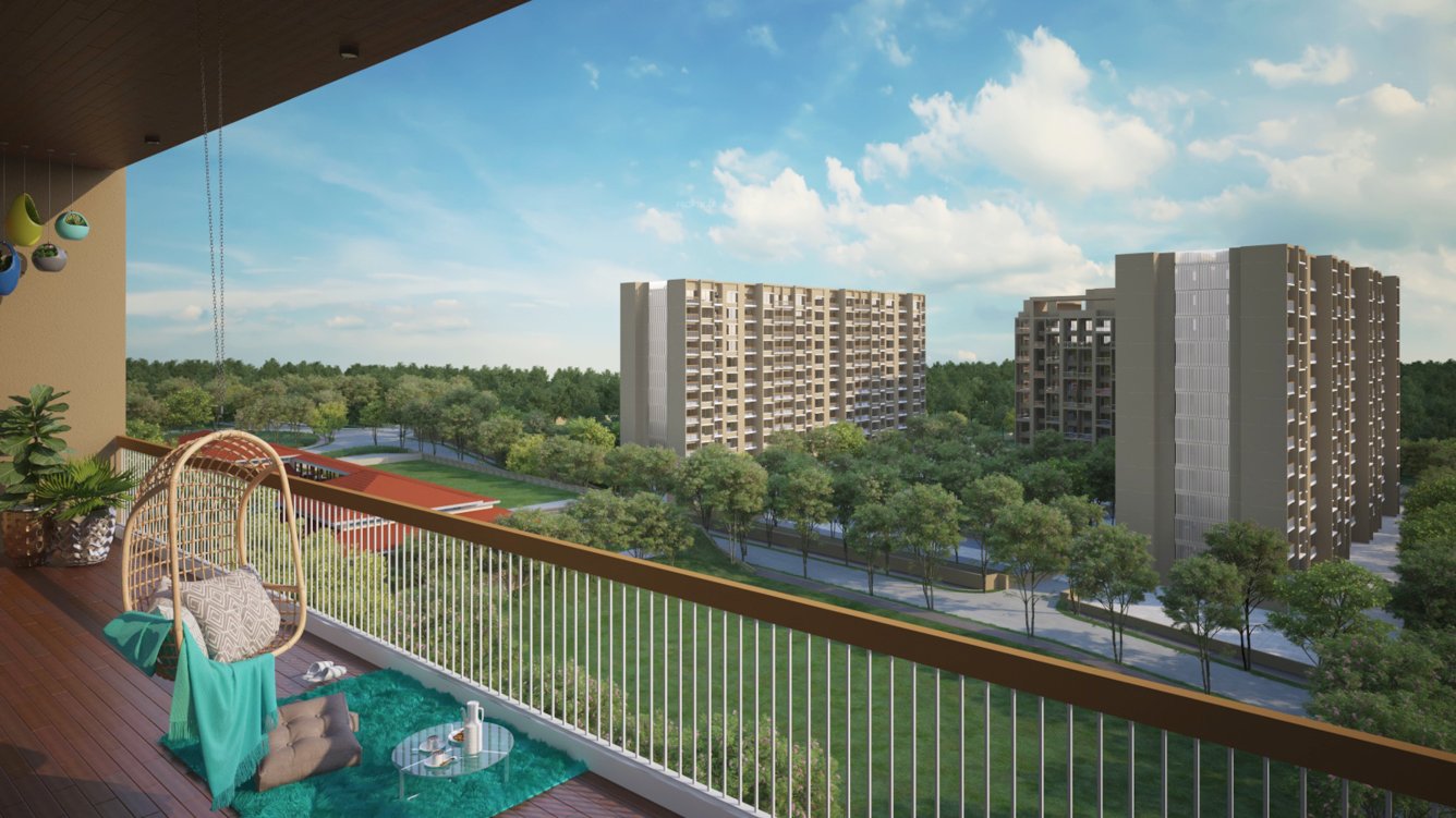  manas lake city phase 1 Balcony