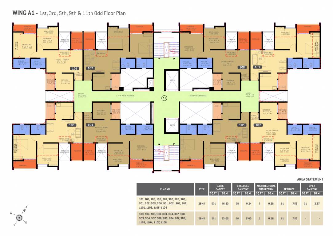  urban nest phase 1 A1 Building Cluster Plan