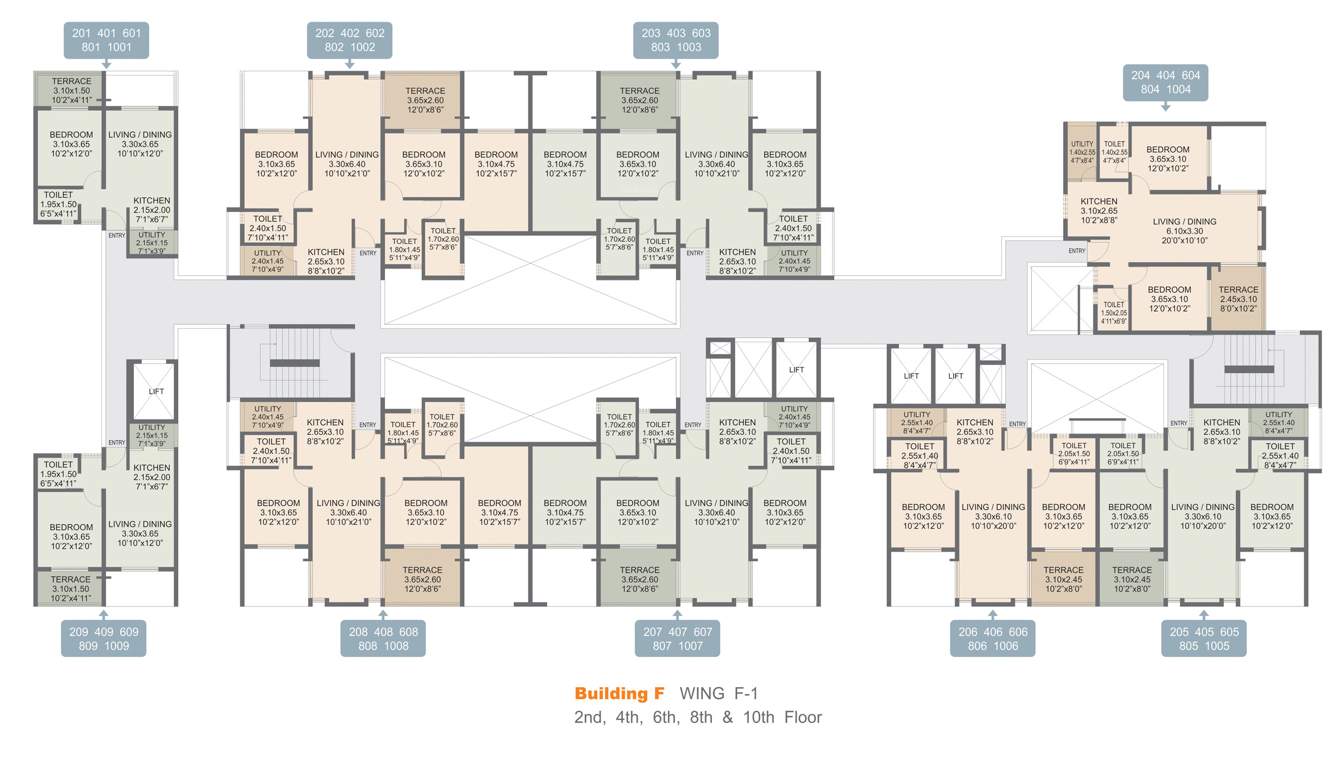Images for Cluster Plan of Rohan Abhilasha Building F