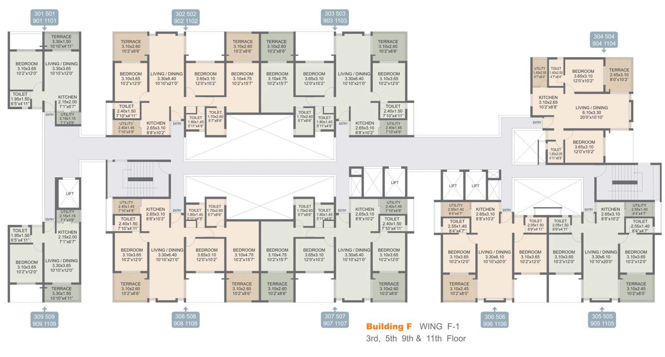 Images for Cluster Plan of Rohan Abhilasha Building F