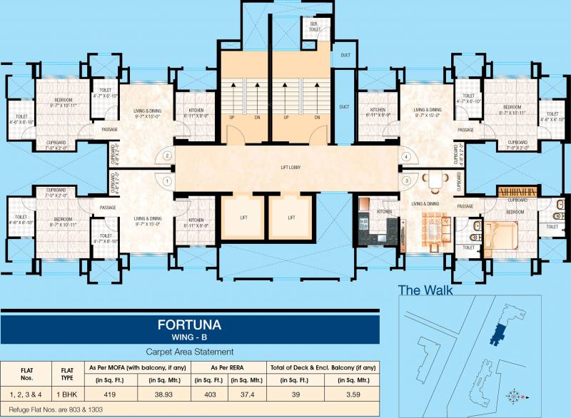 Images for Cluster Plan of Hiranandani Fortuna B