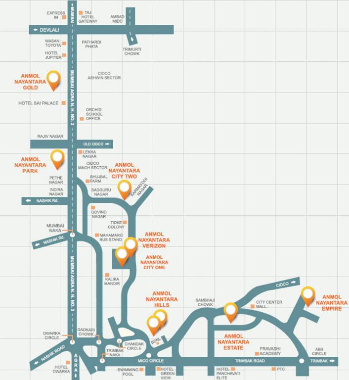 Images for Location Plan of Anmol Nayantara City One Phase 3