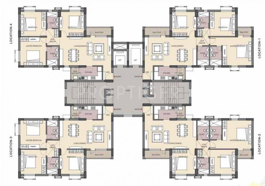 Images for Cluster Plan of Unitech Fresco