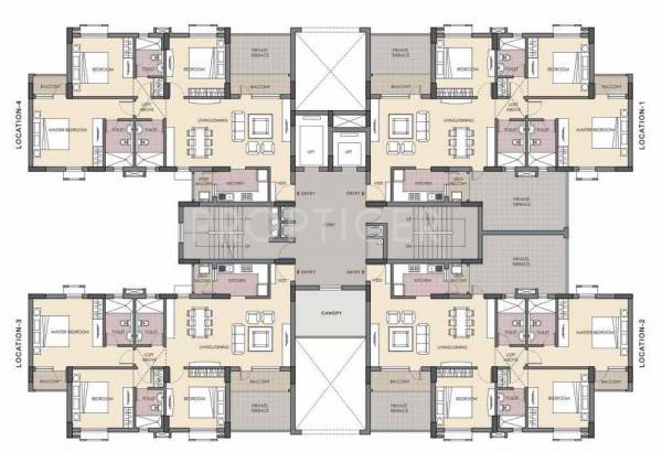 Images for Cluster Plan of Unitech Fresco