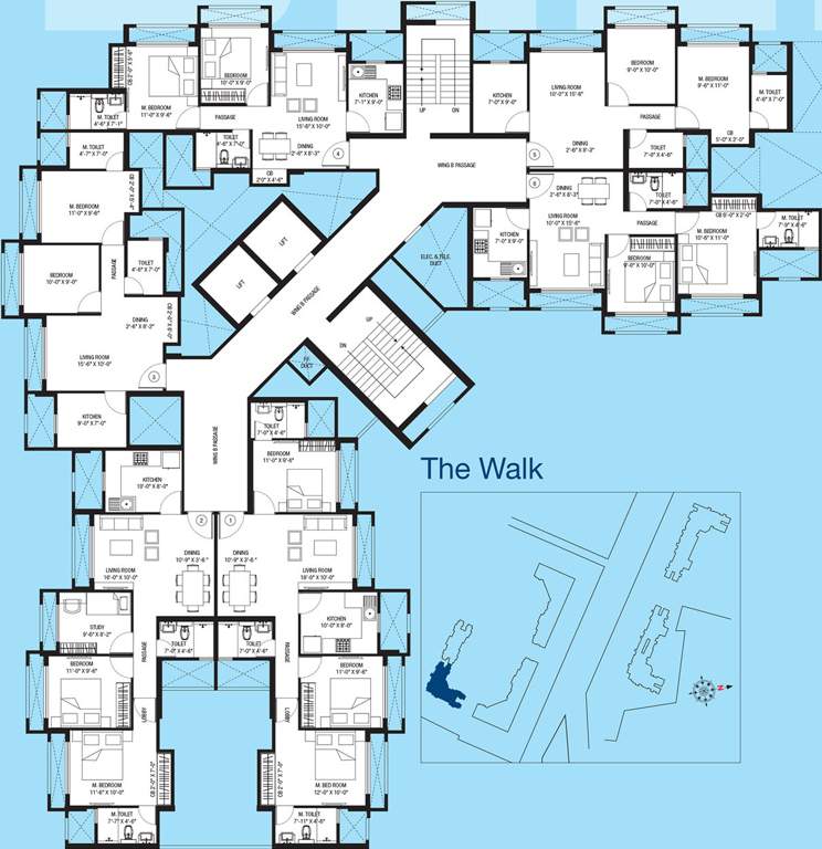 Images for Cluster Plan of Hiranandani Obelia B
