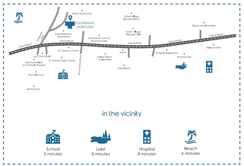  sudarshan lands end Location Plan