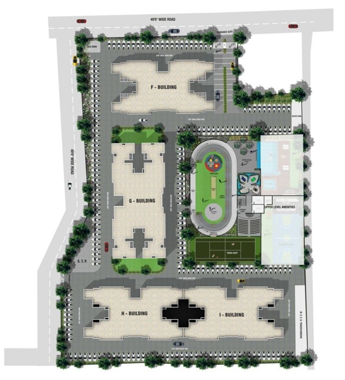  ganga glitz f bldg Layout Plan