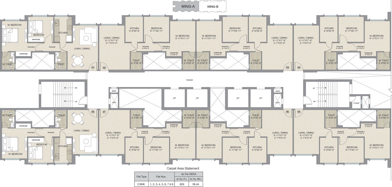 Images for Cluster Plan of Hiranandani Castle Rock A And B Wing