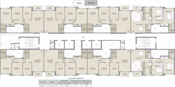 Images for Cluster Plan of Hiranandani Castle Rock A And B Wing