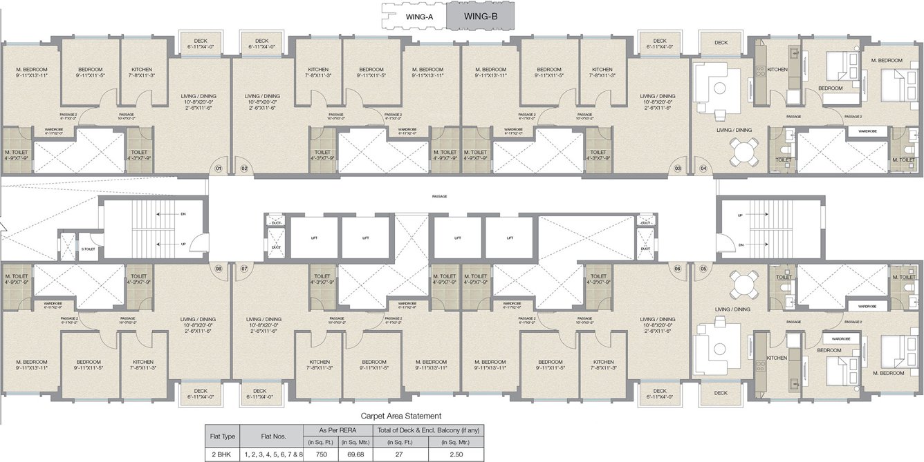 Images for Cluster Plan of Hiranandani Castle Rock A And B Wing