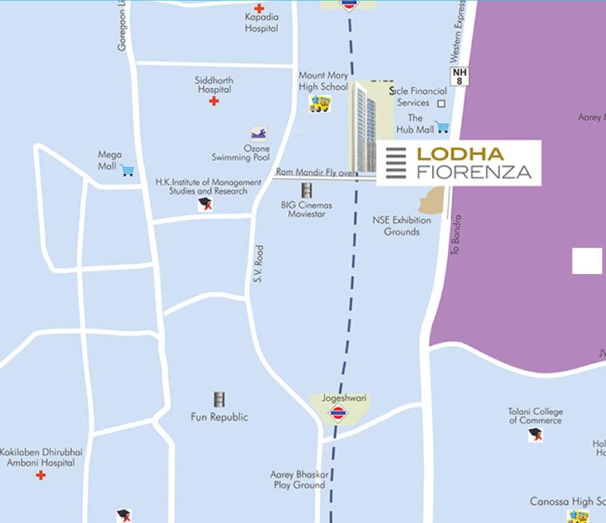  fiorenza milano and roma Images for Location Plan of Lodha Fiorenza Milano and Roma
