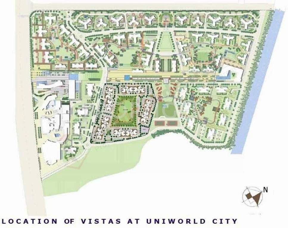 vistas Images for Master Plan of Unitech Vistas
