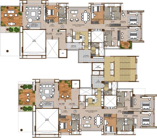  solitaire-a-wing Images for Cluster Plan of Sangam Solitaire A Wing