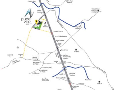  puneville-phase-i Images for Location Plan of Pharande Puneville Phase I