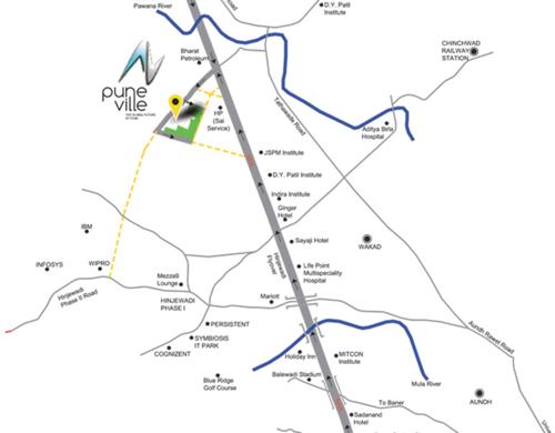  puneville-phase-i Images for Location Plan of Pharande Puneville Phase I