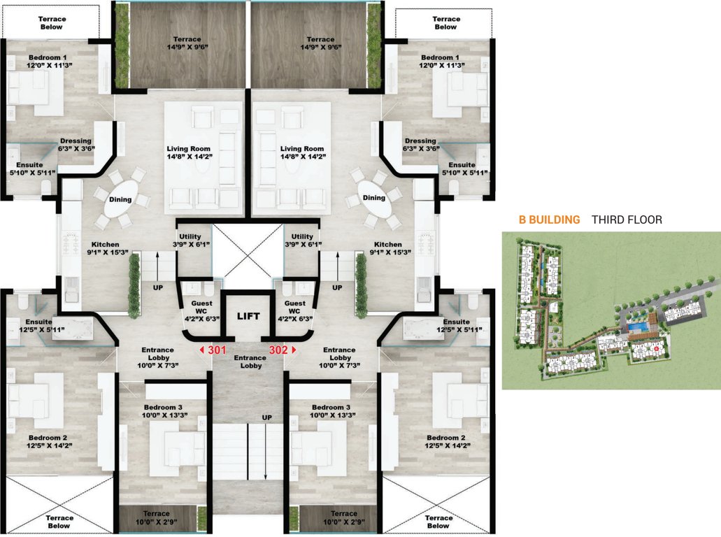 Images for Cluster Plan of Rohan Leher 2 Wing B C DE