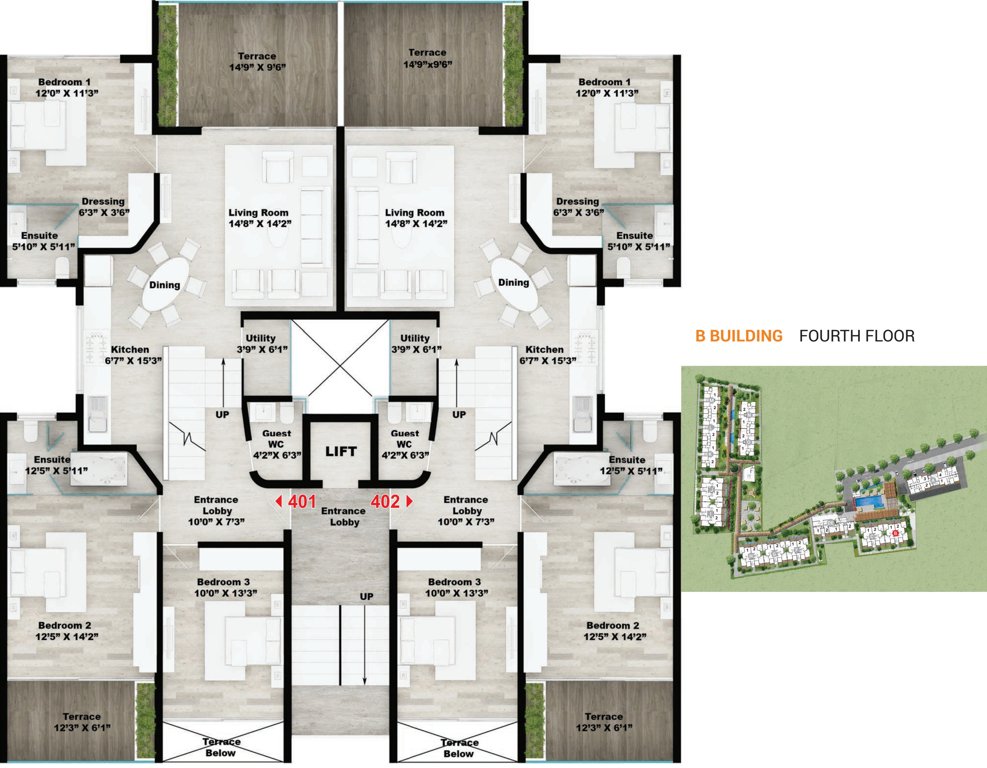 Images for Cluster Plan of Rohan Leher 2 Wing B C DE