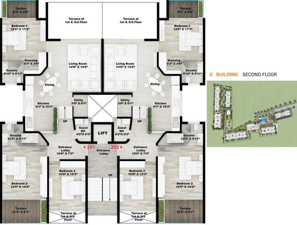 Images for Cluster Plan of Rohan Leher 2 Wing B C DE