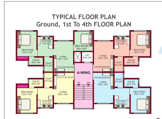  vrindavan complex Vrindavan Complex Building No 2 Cluster Plan