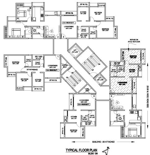 Images for Cluster Plan of Samrin Residency Building No B3 To B6