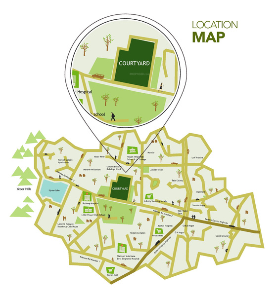  courtyard-florence Location Plan