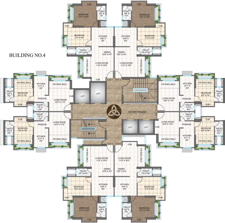 Images for Cluster Plan of Siddharth Riverwood Park Building No 4
