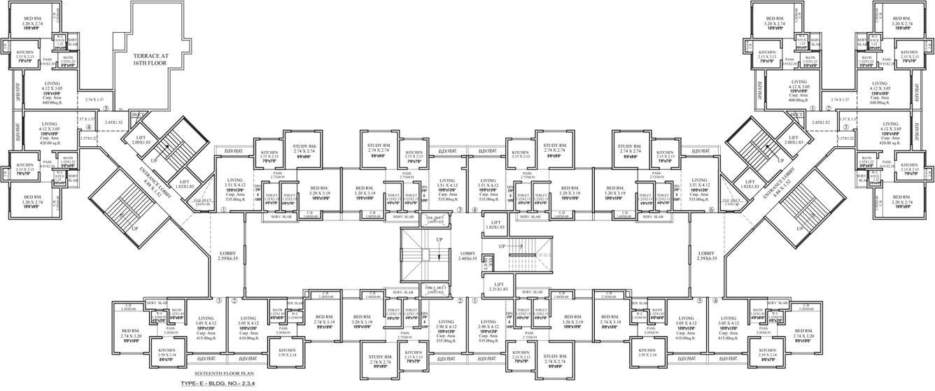 Images for Cluster Plan of Samrin Sudama Regency Building No 2 3 4