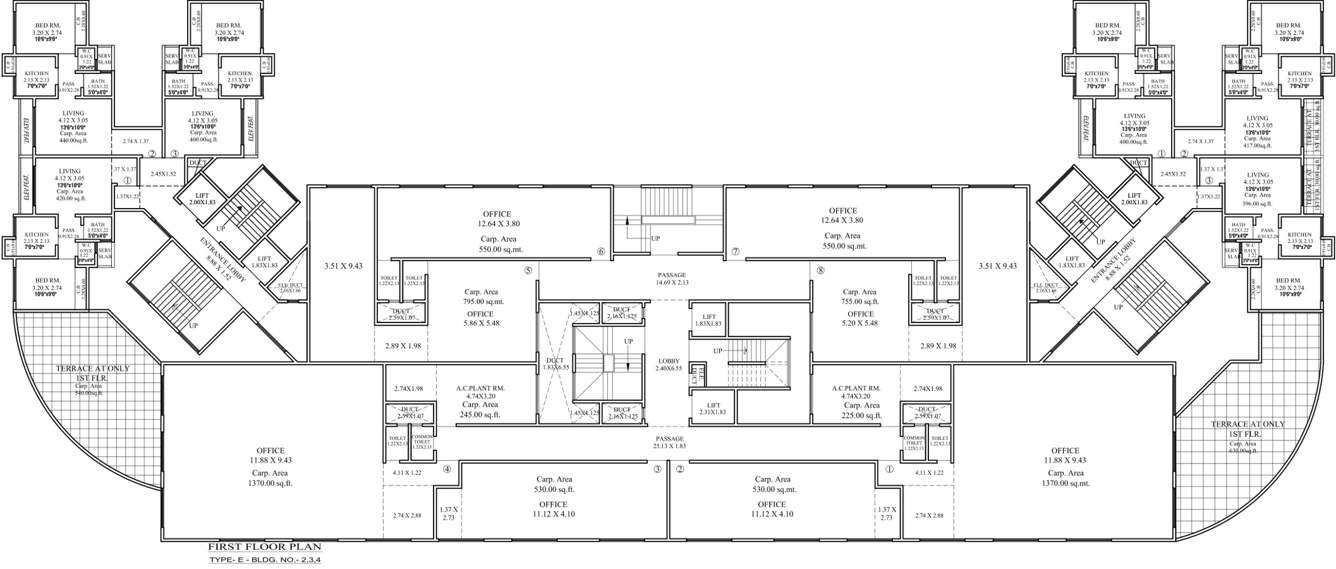 Images for Cluster Plan of Samrin Sudama Regency Building No 2 3 4